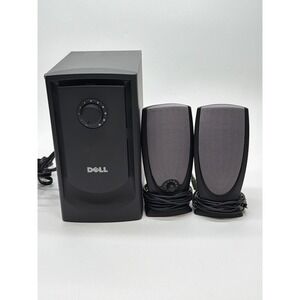 Dell A425 2.1 Computer Speaker System with Powered Subwoofer Black Grey Wired